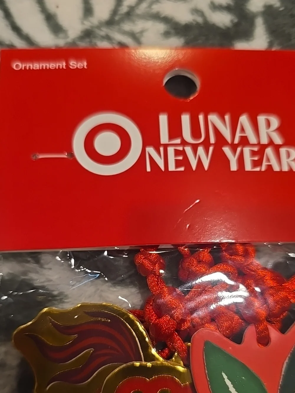 ❤️10/$10 New Target Lunar New Year Ornament Set - Red and Gold Chinese New Year